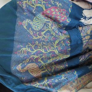 FREE with purchase Peacock pashmina scarf